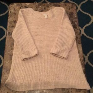 Long sleeve pink sweater